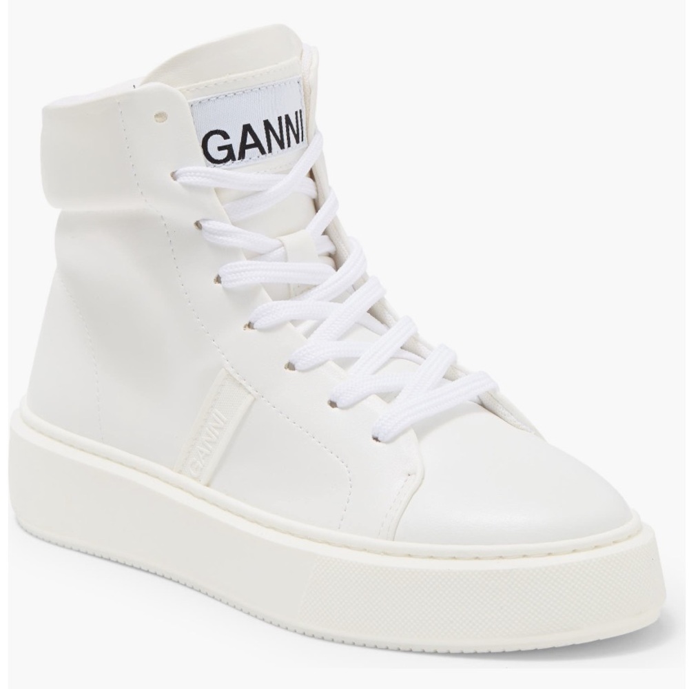 AUTHENTIC Ganni White High Top Sneakers